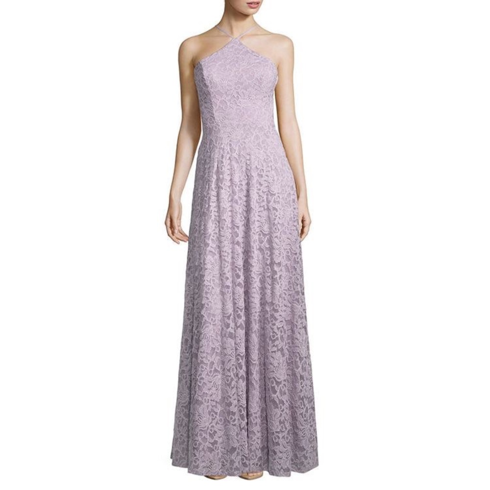 Lavender Sparkly Formal/Prom Lace Dress